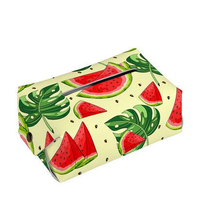 Cute Tropical Watermelon Pattern Print Rectangle Tissue Box Cover