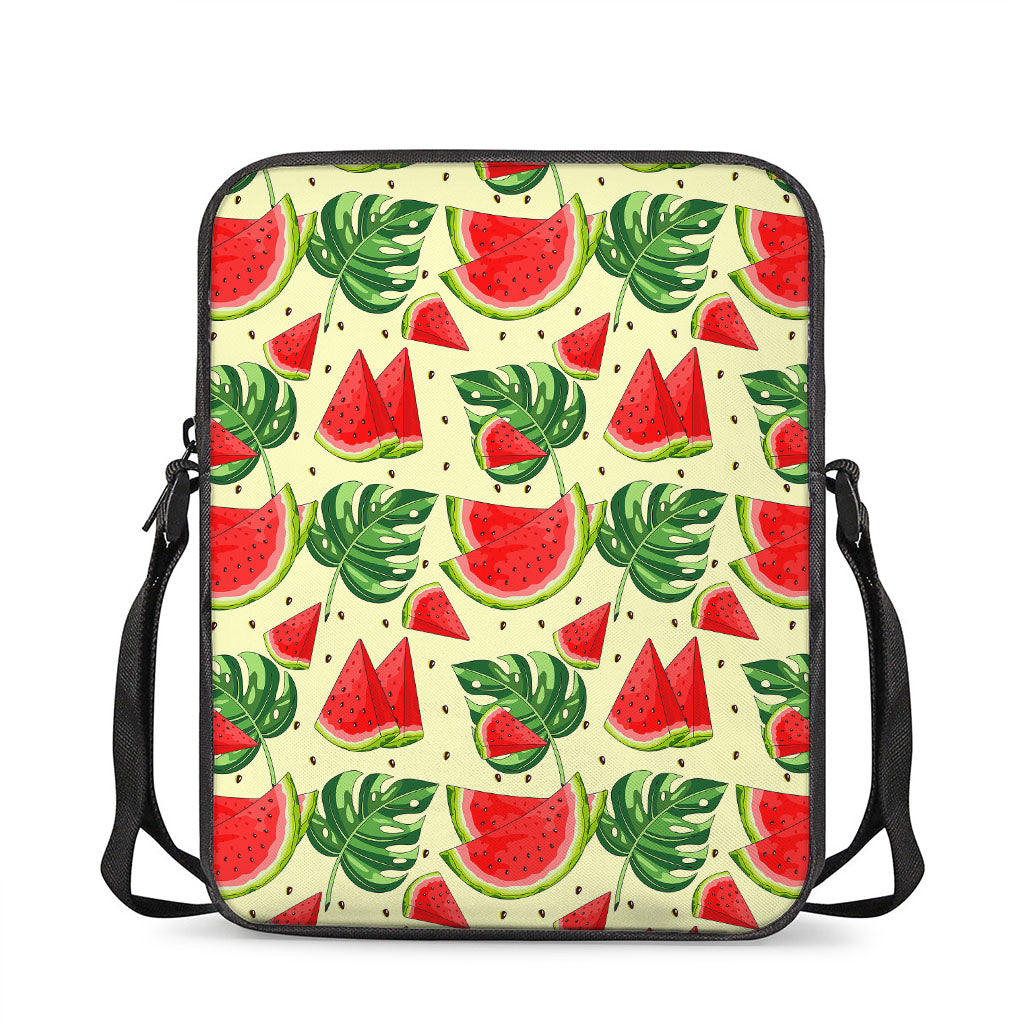 Cute Tropical Watermelon Pattern Print Rectangular Crossbody Bag