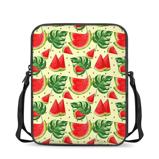Cute Tropical Watermelon Pattern Print Rectangular Crossbody Bag