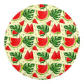 Cute Tropical Watermelon Pattern Print Round Blanket