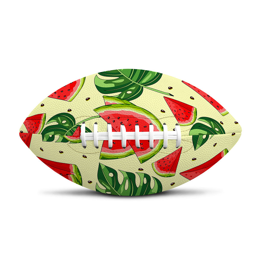 Cute Tropical Watermelon Pattern Print Rugby Ball