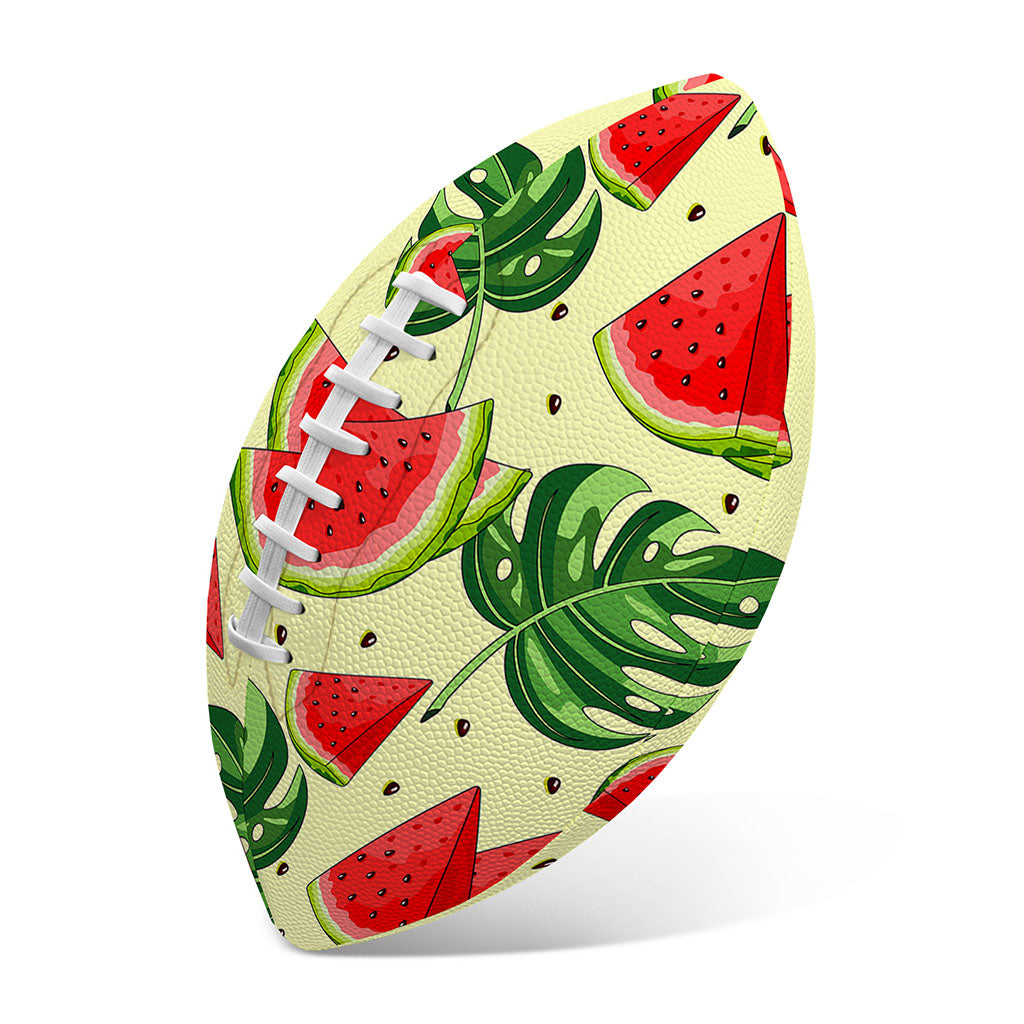 Cute Tropical Watermelon Pattern Print Rugby Ball