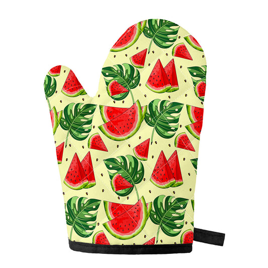 Cute Tropical Watermelon Pattern Print Single Oven Mitt