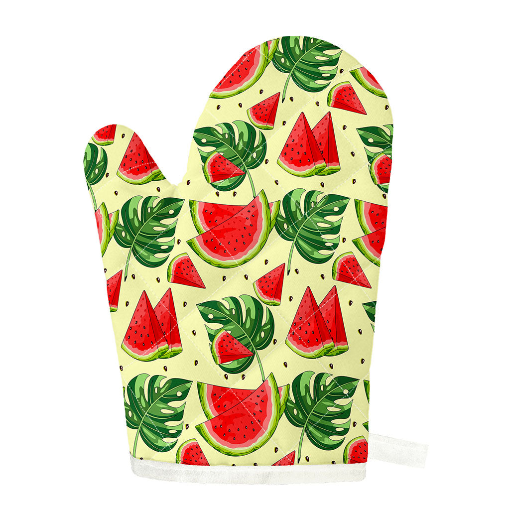 Cute Tropical Watermelon Pattern Print Single Oven Mitt