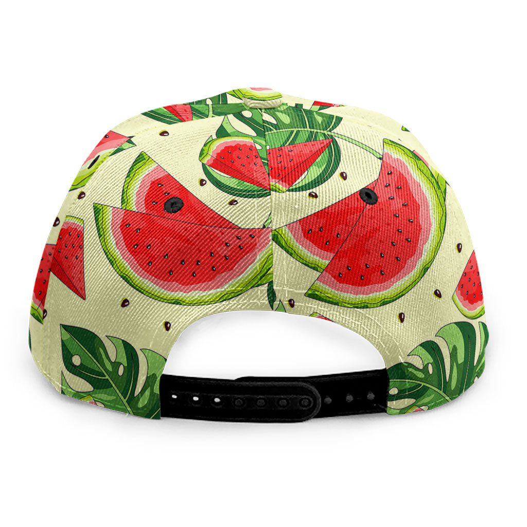 Cute Tropical Watermelon Pattern Print Snapback Cap