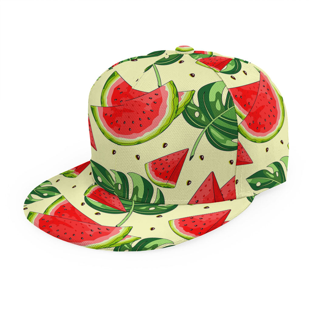 Cute Tropical Watermelon Pattern Print Snapback Cap