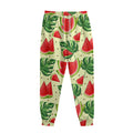 Cute Tropical Watermelon Pattern Print Sweatpants