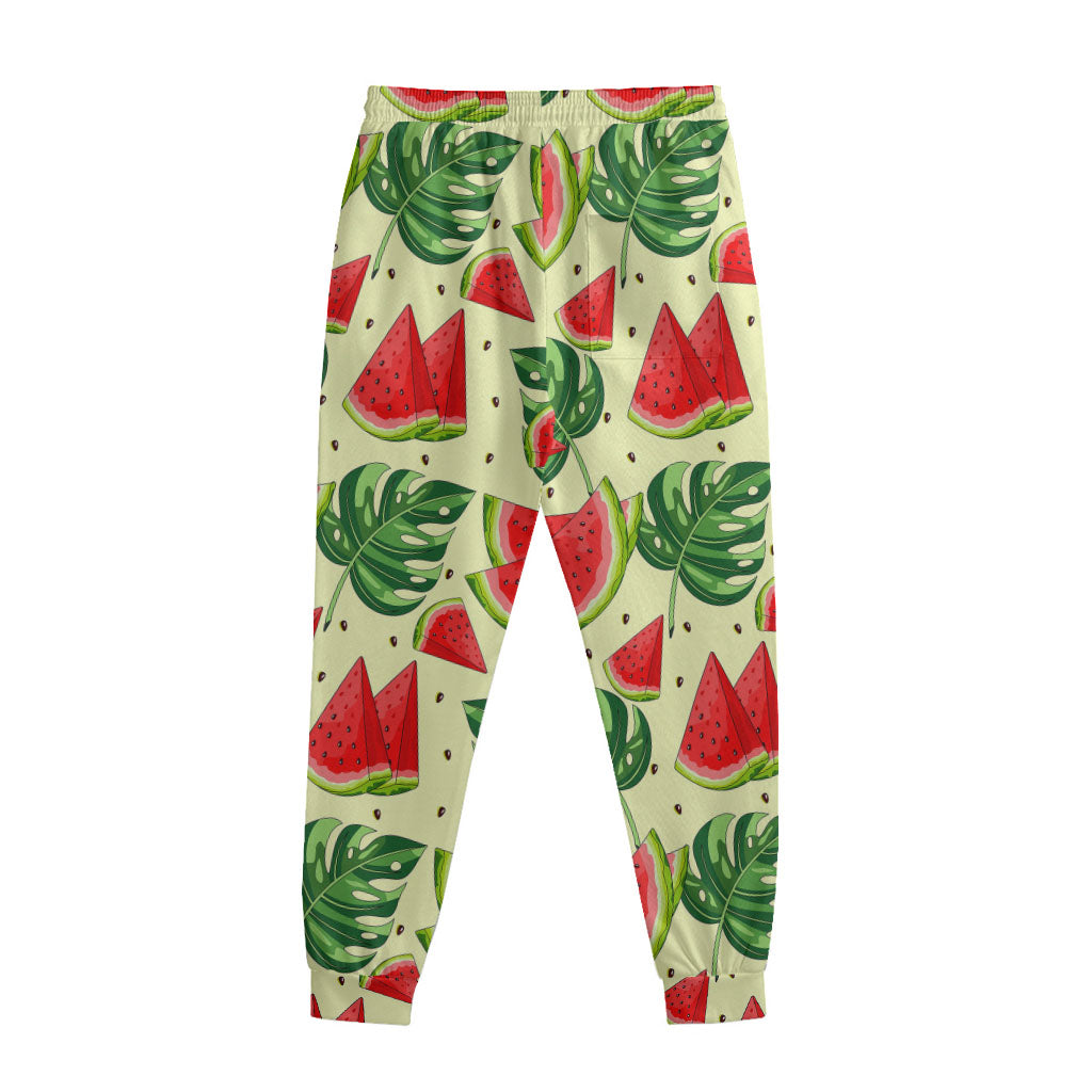 Cute Tropical Watermelon Pattern Print Sweatpants