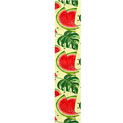 Cute Tropical Watermelon Pattern Print Table Runner