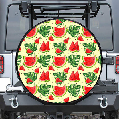 Cute Tropical Watermelon Pattern Print Tire Cover