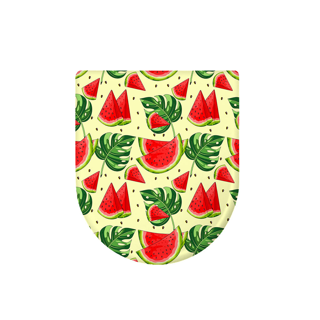 Cute Tropical Watermelon Pattern Print Toilet Lid Cover
