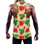 Cute Tropical Watermelon Pattern Print Training Tank Top
