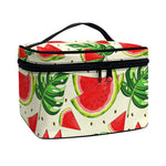 Cute Tropical Watermelon Pattern Print Travel Makeup Bag