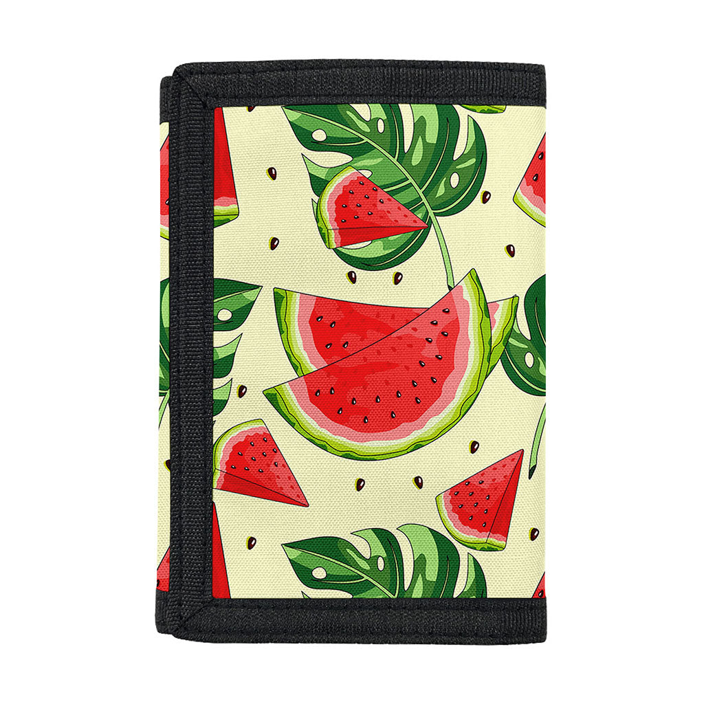 Cute Tropical Watermelon Pattern Print Trifold Wallet