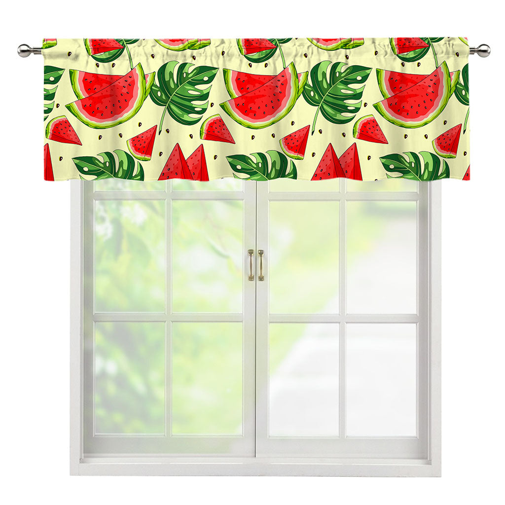 Cute Tropical Watermelon Pattern Print Window Valance