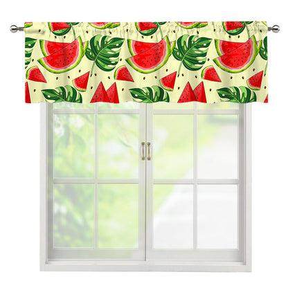 Cute Tropical Watermelon Pattern Print Window Valance