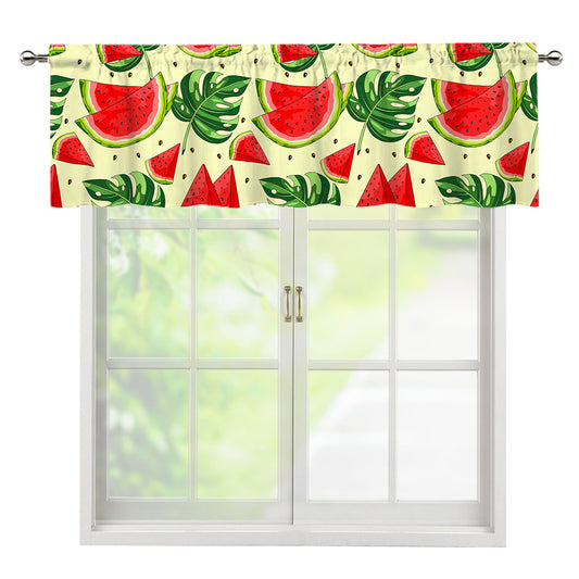 Cute Tropical Watermelon Pattern Print Window Valance