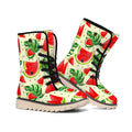 Cute Tropical Watermelon Pattern Print Winter Boots