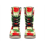 Cute Tropical Watermelon Pattern Print Winter Boots