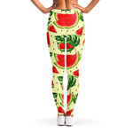 Cute Tropical Watermelon Pattern Print Women's Leggings