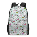Cute Unicorn Cat Pattern Print 17 Inch Backpack