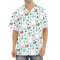 Cute Unicorn Cat Pattern Print Aloha Shirt
