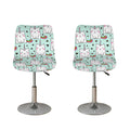 Cute Unicorn Cat Pattern Print Bar Stool Covers