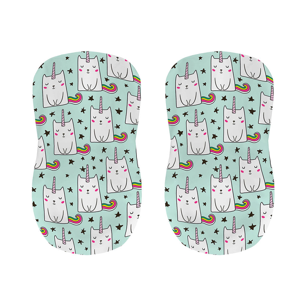Cute Unicorn Cat Pattern Print Bar Stool Covers