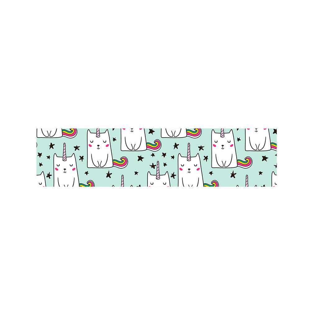 Cute Unicorn Cat Pattern Print Bed Runner