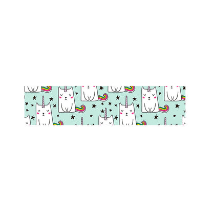 Cute Unicorn Cat Pattern Print Bed Runner
