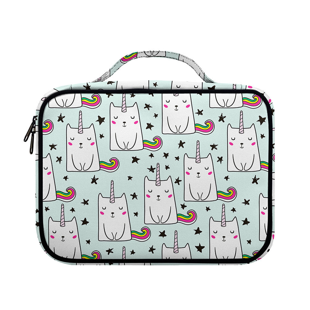 Cute Unicorn Cat Pattern Print Briefcase Bible Bag