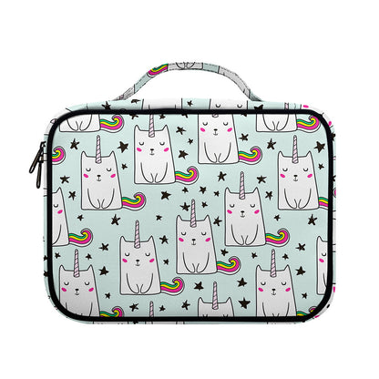 Cute Unicorn Cat Pattern Print Briefcase Bible Bag