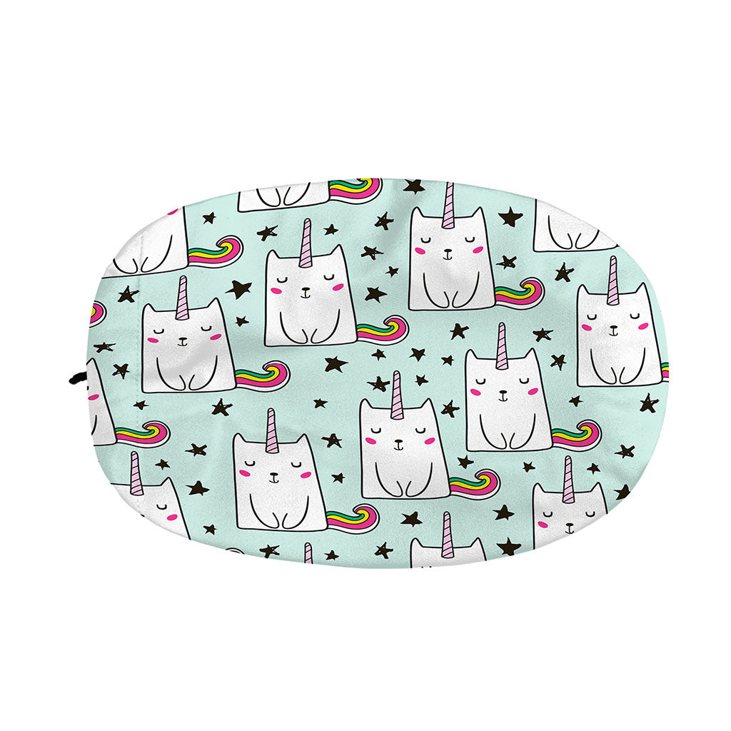 Cute Unicorn Cat Pattern Print Car Side Mirror Covers