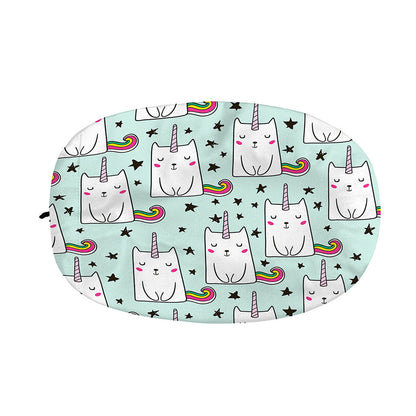 Cute Unicorn Cat Pattern Print Car Side Mirror Covers