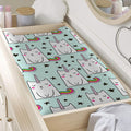 Cute Unicorn Cat Pattern Print Changing Pad Cover