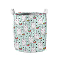 Cute Unicorn Cat Pattern Print Collapsible Laundry Basket