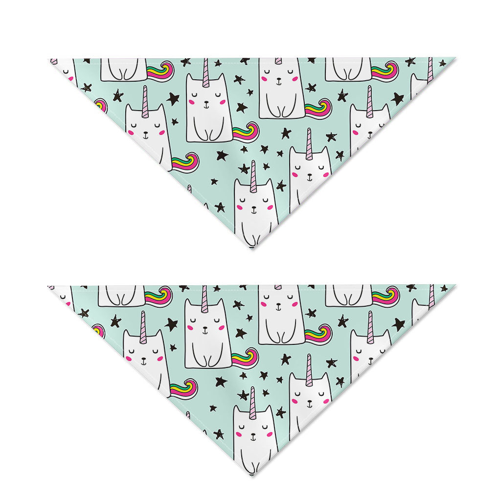 Cute Unicorn Cat Pattern Print Dog Bandana