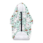 Cute Unicorn Cat Pattern Print Dog Zip Up Hoodie