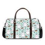 Cute Unicorn Cat Pattern Print Duffle Bag
