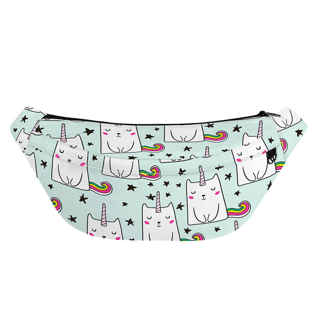 Cute Unicorn Cat Pattern Print Fanny Pack