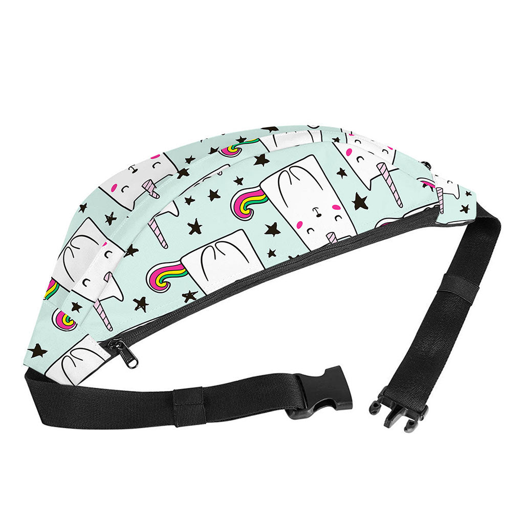 Cute Unicorn Cat Pattern Print Fanny Pack
