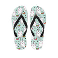 Cute Unicorn Cat Pattern Print Flip Flops