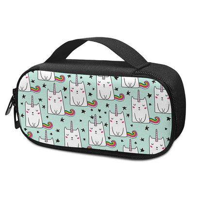 Cute Unicorn Cat Pattern Print Insulin Cooler Travel Case