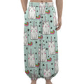Cute Unicorn Cat Pattern Print Lantern Pants