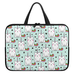 Cute Unicorn Cat Pattern Print Laptop Sleeve With Handle
