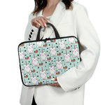 Cute Unicorn Cat Pattern Print Laptop Sleeve With Handle