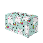 Cute Unicorn Cat Pattern Print Leather Tissue Box Cover