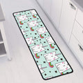 Cute Unicorn Cat Pattern Print Long Kitchen Mat