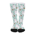 Cute Unicorn Cat Pattern Print Long Socks
