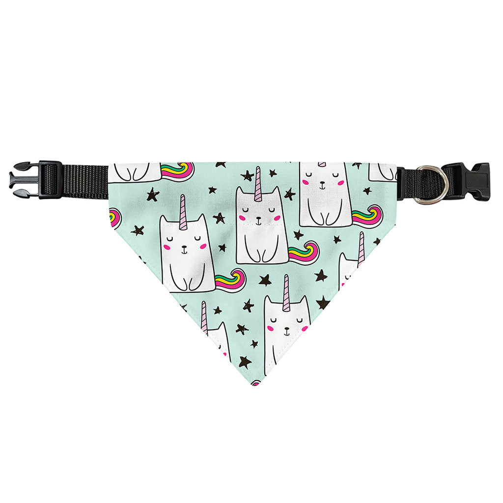 Cute Unicorn Cat Pattern Print Over The Collar Dog Bandana
